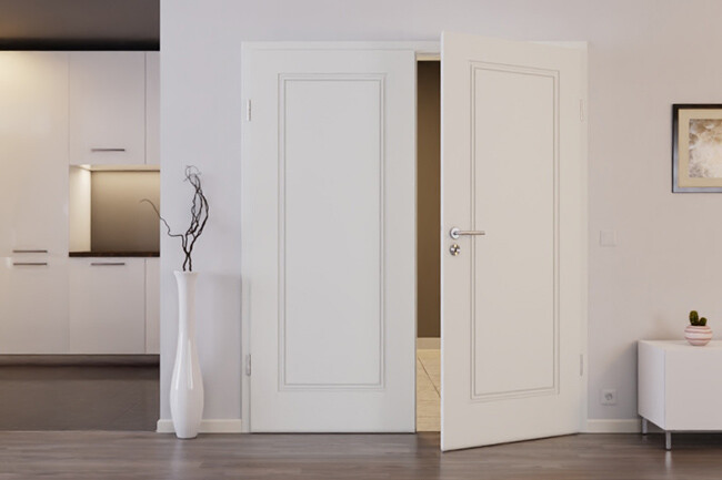 pure white lacquer door