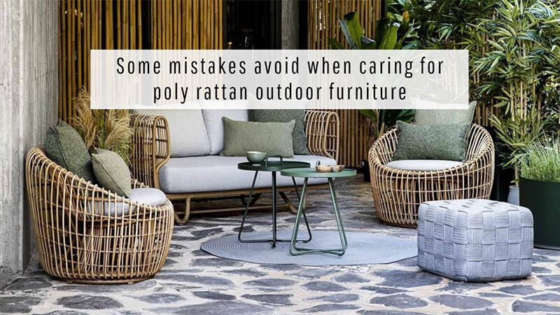 caring for poly rattan outdoor furniture