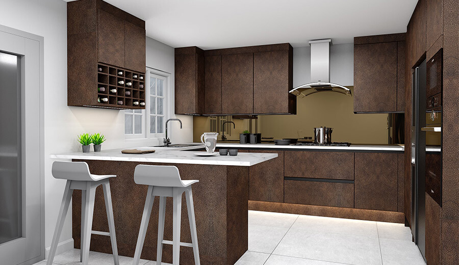 G-shaped kitchens designs