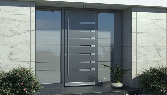 Aluminum front doors