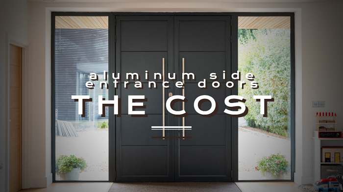 the cost of aluminum side entrance doors