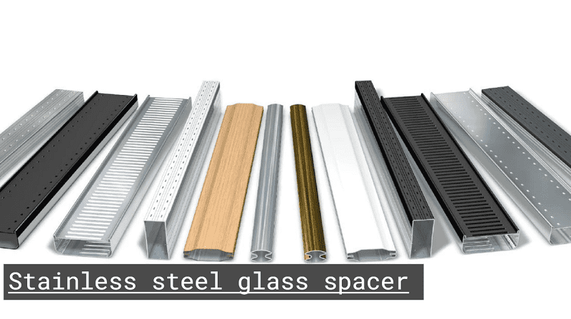 Stainless steel glass spacer